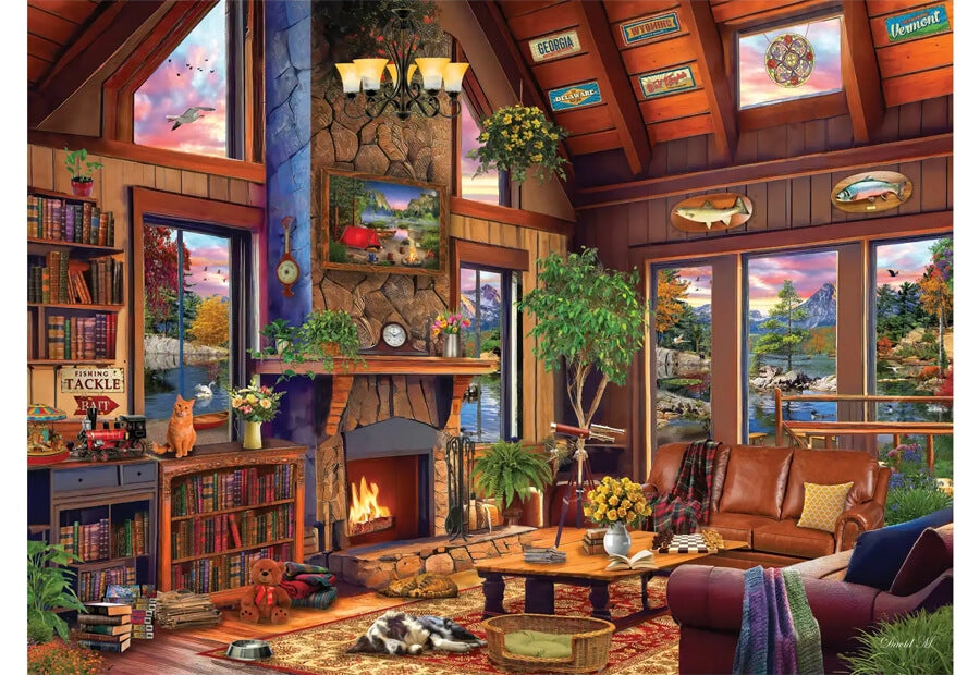 Anatolian puslespil Wilderness Cabin med 4000 brikker