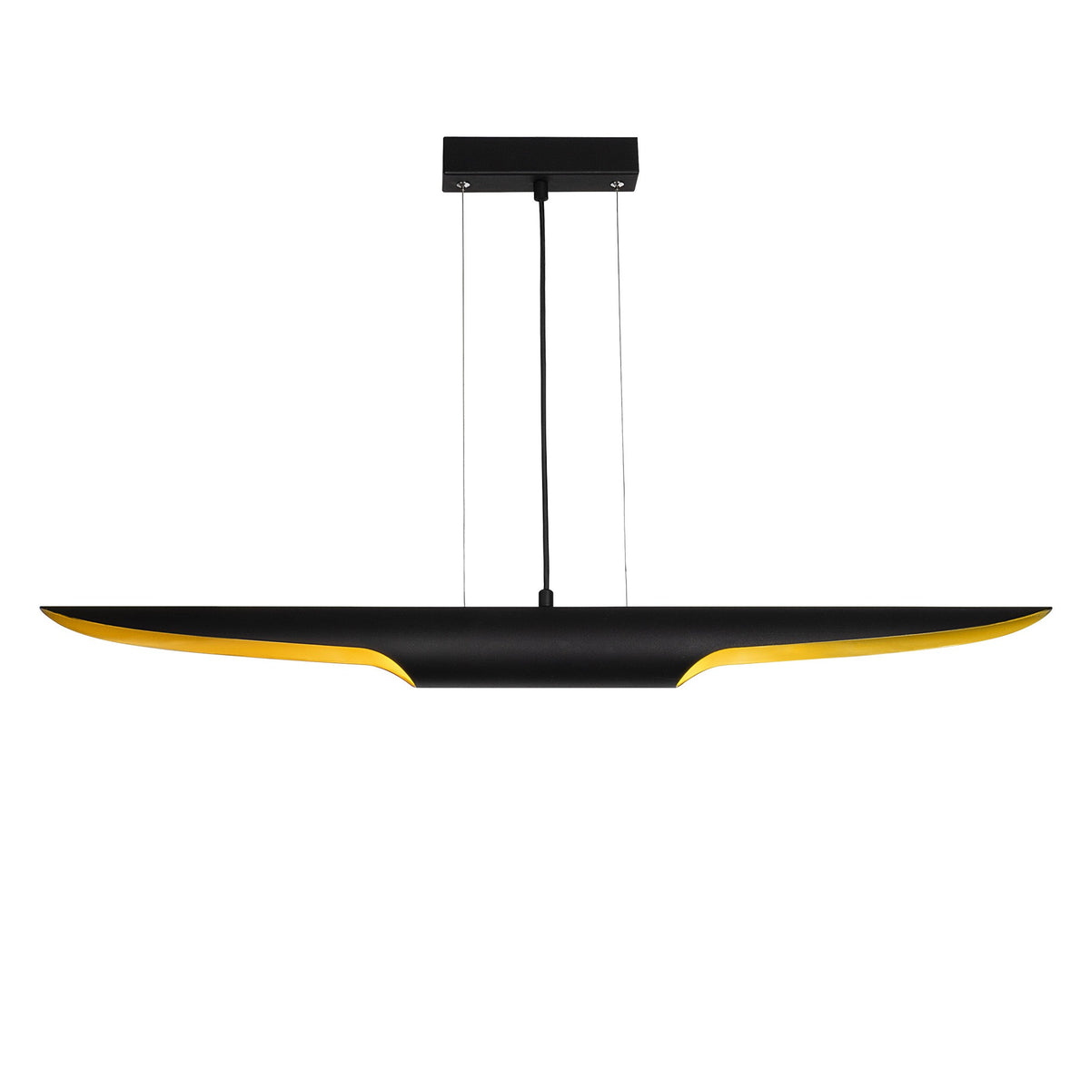 Sort loftlampe i metal fra Lumi