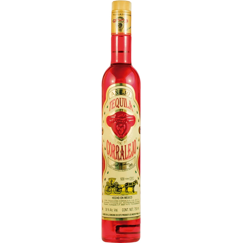 Flaske Corralejo Añejo ravgylden tequila på 70 cl