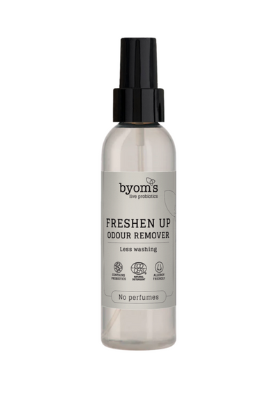 Se Byoms FRESHEN UP  -  PROBIOTIC ODOUR REMOVER  -  ECOCERT  -  No perfumes 100 ML. ✔ Kæmpe udvalg i  KopK - Køb online på udsalg og tilbud lige nu ✔ Hurtig levering: 1 - 2 Hverdage samt billig fragt - Varenummer: HG-53174 og barcode / Ean:  på lager - Udsalg på Hus & Fritid > DATOVARE & OUTLET > Spar op til 56% - Over 1354 design mærker på udsalg