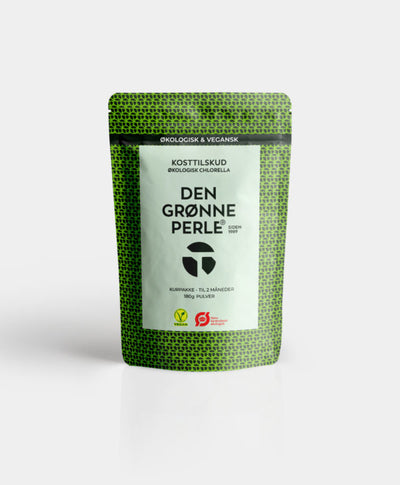 Chlorella - Den Grønne Perle pulver 160 g.