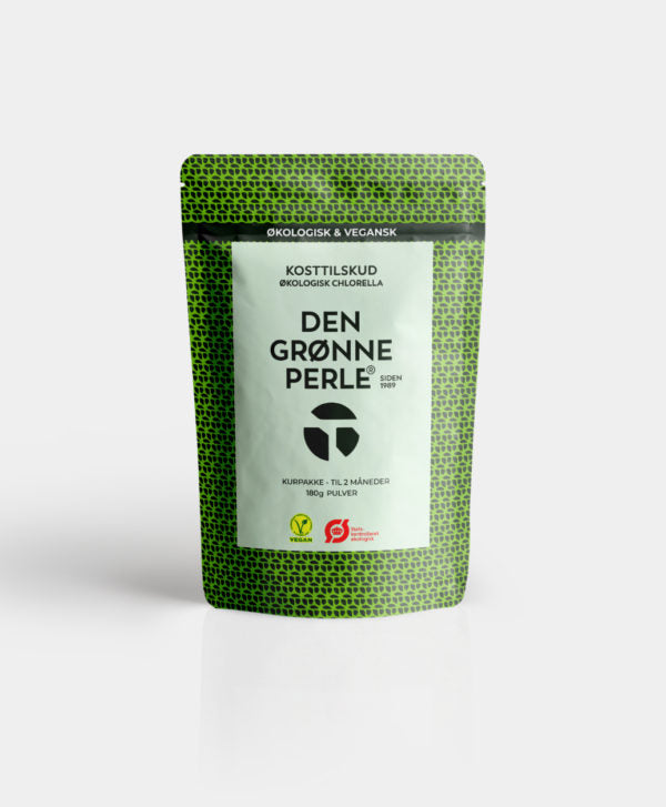 Chlorella - Den Grønne Perle pulver 160 g.