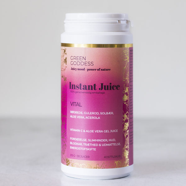 Se Green Goddess VITAL Instant Juice 210 g ✔ Kæmpe udvalg i Green Goddess - Køb online på udsalg og tilbud lige nu ✔ Meget billig fragt og hurtig levering - Varenummer: Helsegrossisten-539380 og 5745000770045 på lager - Udsalg på Sundhed > Mærker > Drikke Spar helt op til 79% - Over 739 kendte mærker på udsalg