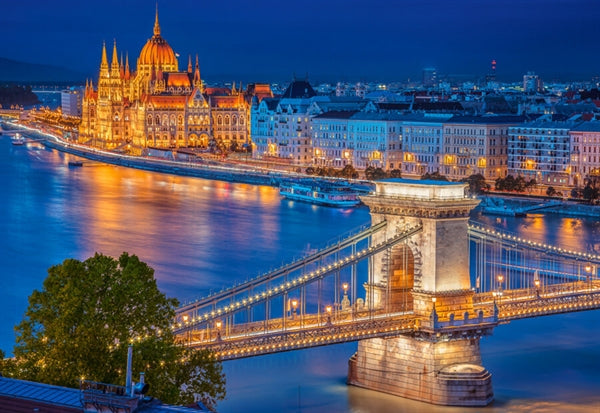 Puslespil Budapest by Night fra Castorland med 500 brikker