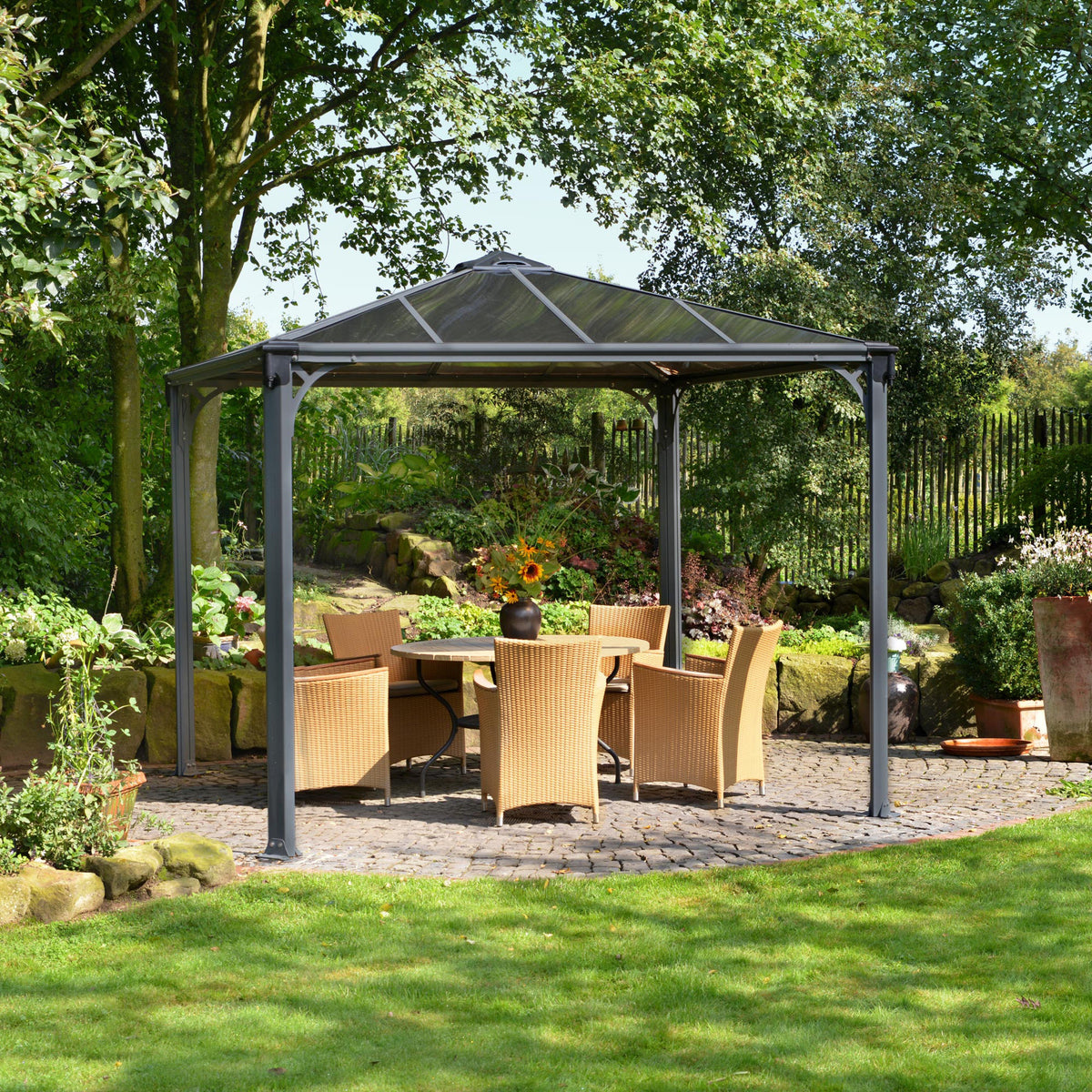 Se Palram Canopia - Pavillon Palermo 3000, 295x295 cm ❤ Kæmpe udvalg i Canopia by Palram - Køb online på udsalg og tilbud lige nu ❤ Billig fragt og hurtig levering - Varenummer: Bolig&Haven-61179814936906 og barcode / Ean: 7290103123598 på lager - Udsalg på Spar helt op til 73% - Kæmpe udsalg på over 739 brands