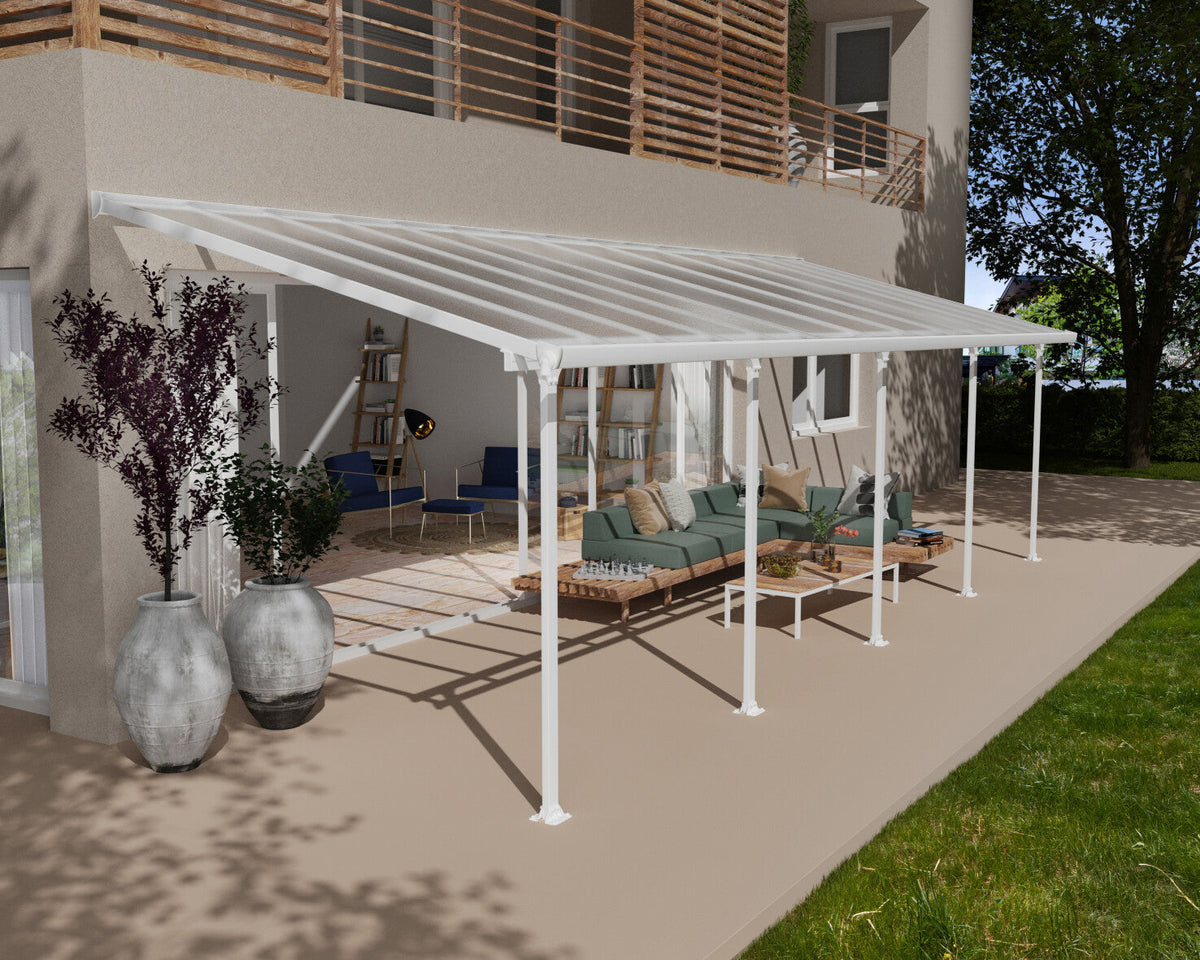 Se Palram Canopia - Terrasseoverdækning Feria 3x3,05m Hvid 26,9 m2 ❤ Kæmpe udvalg i Canopia by Palram - Køb online på udsalg og tilbud lige nu ❤ Billig fragt og hurtig levering - Varenummer: Bolig&Haven-61179788001610 og barcode / Ean: 7290103122638 på lager - Udsalg på Spar helt op til 57% - Stort udsalg på over 739 brands
