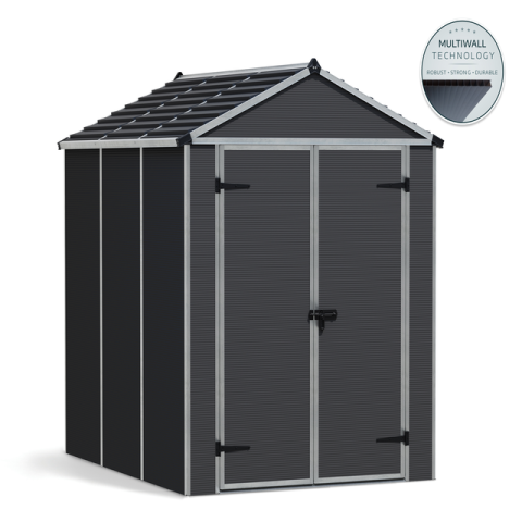 Se Palram - Canopia skur Rubicon 4,2 m2. mørkegrå ❤ Kæmpe udvalg i Canopia - Køb online på udsalg og tilbud lige nu ❤ Billig fragt • Hurtig levering - Varenummer: Bolig&Haven-46689386561866 og barcode / Ean: 7290108603408 på lager - Udsalg på Op til 61% rabat - Over 1.329 brands på online udsalg