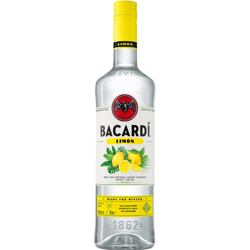 Flaske Bacardi Limón aromatiseret rom på 70 cl
