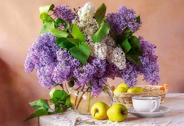 Castorland puslespil Lilac Still Life med 500 brikker