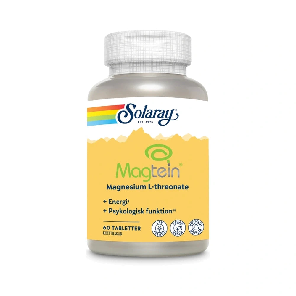 Solaray Magtein Magnesium L-Threonate kosttilskud, pakke med 60 stk