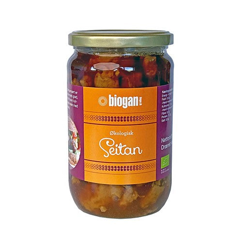 Beholder med økologisk seitan, 700 ml, fra Biogan