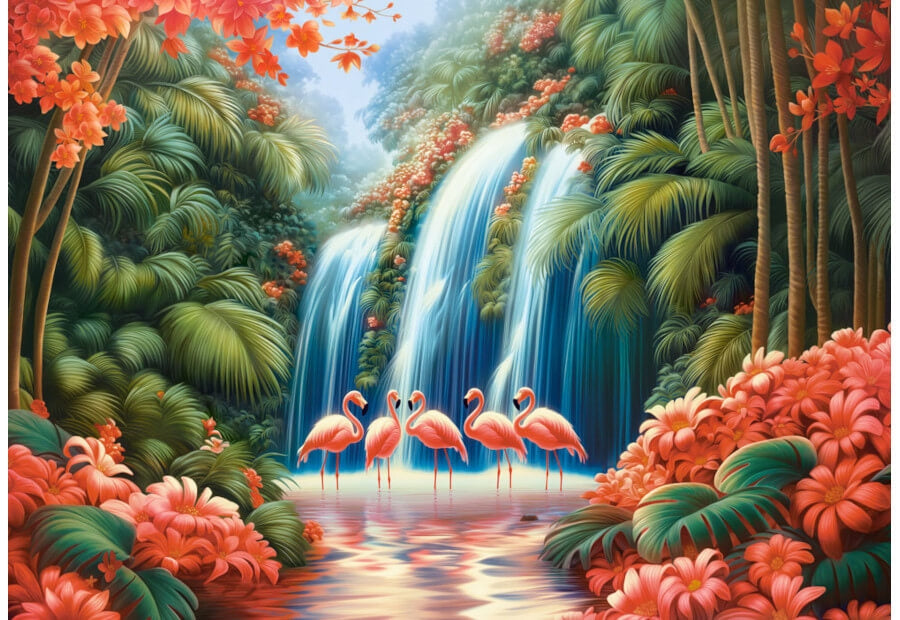 Castorland puslespil Flamingo Paradise med 500 brikker