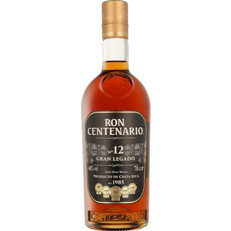 Flaske Centenario Gran Legado Solera 12 rom på 70 cl