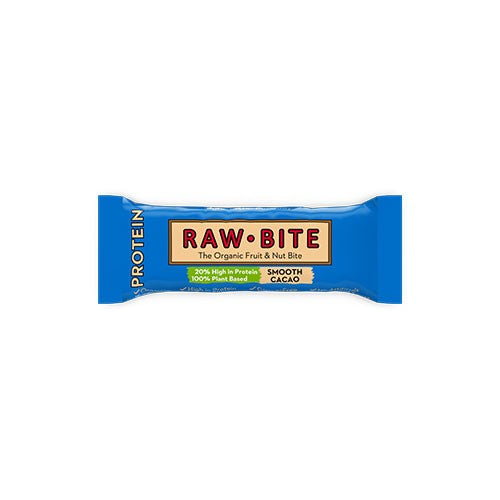 Rawbite Protein Smooth Cacao økologisk bar, 45 gram