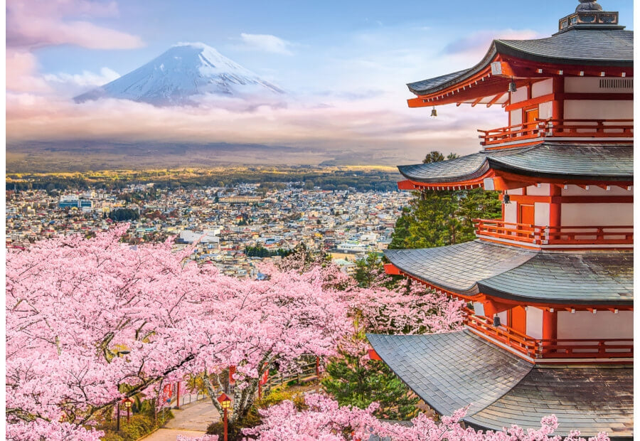 Castorland puslespil Spring in Japan, 500 brikker