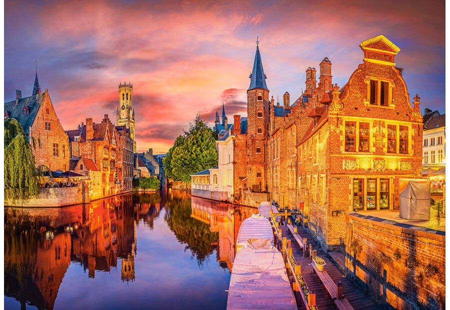 Castorland puslespil Bruges, Belgium med 500 brikker