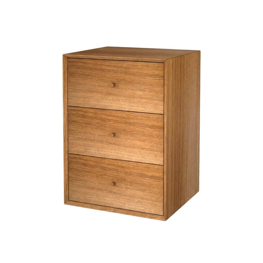 The Wood Box 5439 kommode med 3 skuffer fra Storage & Shelves til familiens hjem