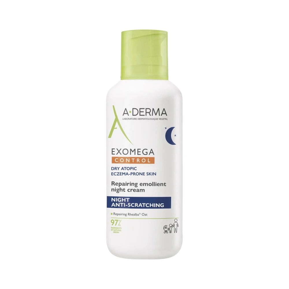 A-Derma Exomega Control Emollient Night Cream natcreme, 400 ml