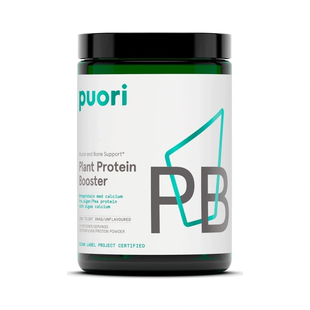 Puori PB Protein Booster plantebaseret proteinpulver af ærter, 317 g