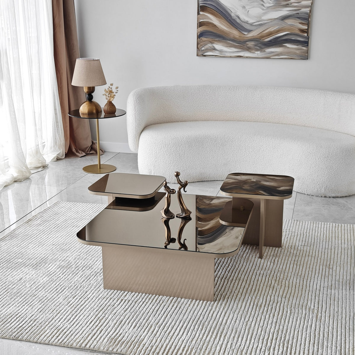 Se NORDVÄRK Jazz sofabord - beige bronze melamin (sæt med 3) ❤ Kæmpe udvalg i - Køb online på udsalg og tilbud lige nu ❤ Meget billig fragt og hurtig levering: 1 - 2 hverdage - Varenummer: Boboonline-104698 og barcode / Ean: 8684282417200 på lager - Udsalg på Møbler,Borde,Sofaborde,
Møbler,
Borde,
Dagligstue,
Borde til stuen,
Juli deals, Spar op til 51% - Over 785 kendte brands på udsalg