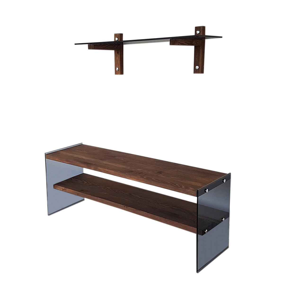 Se NORDVÄRK TV101 TV-bord, m. 1 væghylde og 1 hylde - glas og valnøddefarvet fyrretræ (120x35) ❤ Kæmpe udvalg i - Køb online på udsalg og tilbud lige nu ❤ Meget billig fragt og hurtig levering: 1 - 2 hverdage - Varenummer: Boboonline-104688 og barcode / Ean: 8681875708110 på lager - Udsalg på Møbler,Borde,TV-Borde,
Møbler,
Borde,
Dagligstue,
Borde til stuen,
TV-Borde i Træ, Spar op til 51% - Over 785 kendte brands på udsalg