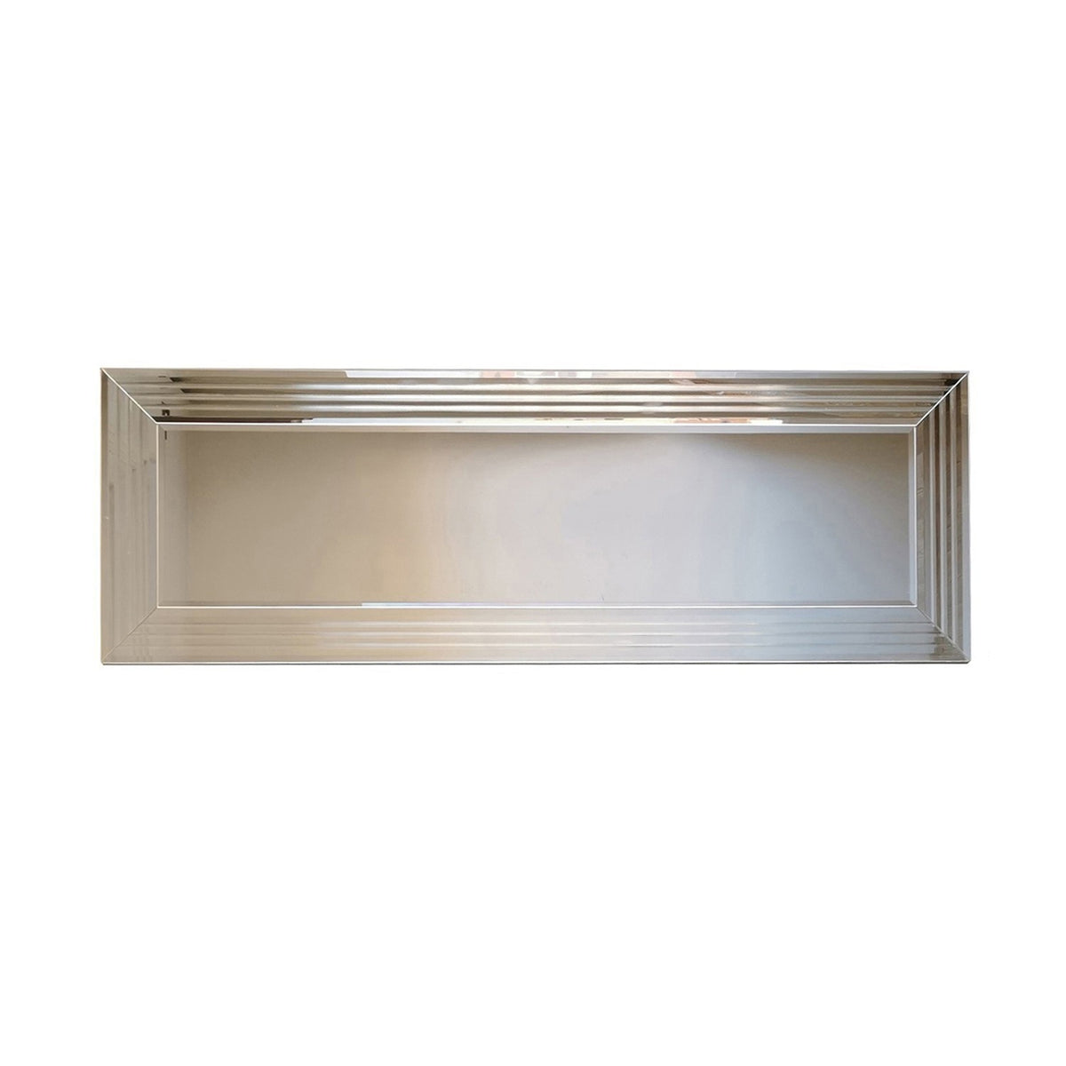 Nordvärk A301 vægspejl, 120x40, af spejlglas og sølv MDF