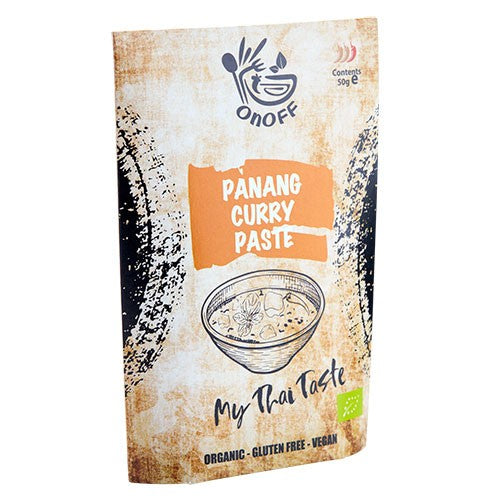 OnOff Spices økologisk Thai Panang Curry Paste, pakning med 50 gram