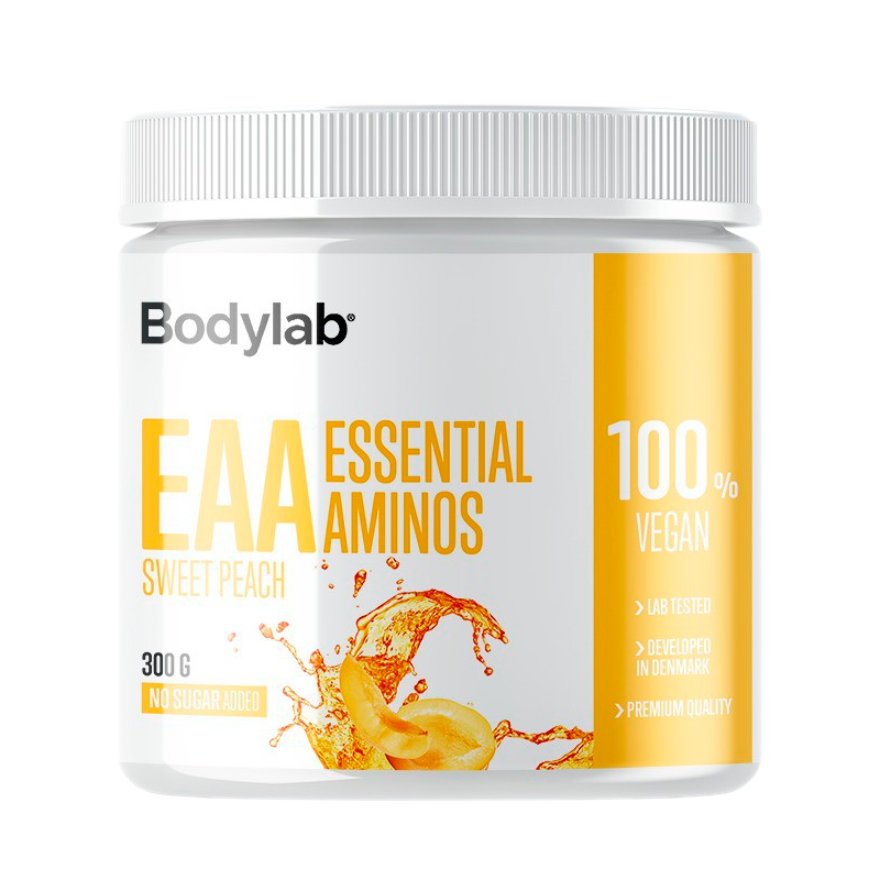 Bodylab EAA Sweet Peach aminosyrer i pakning på 300 g
