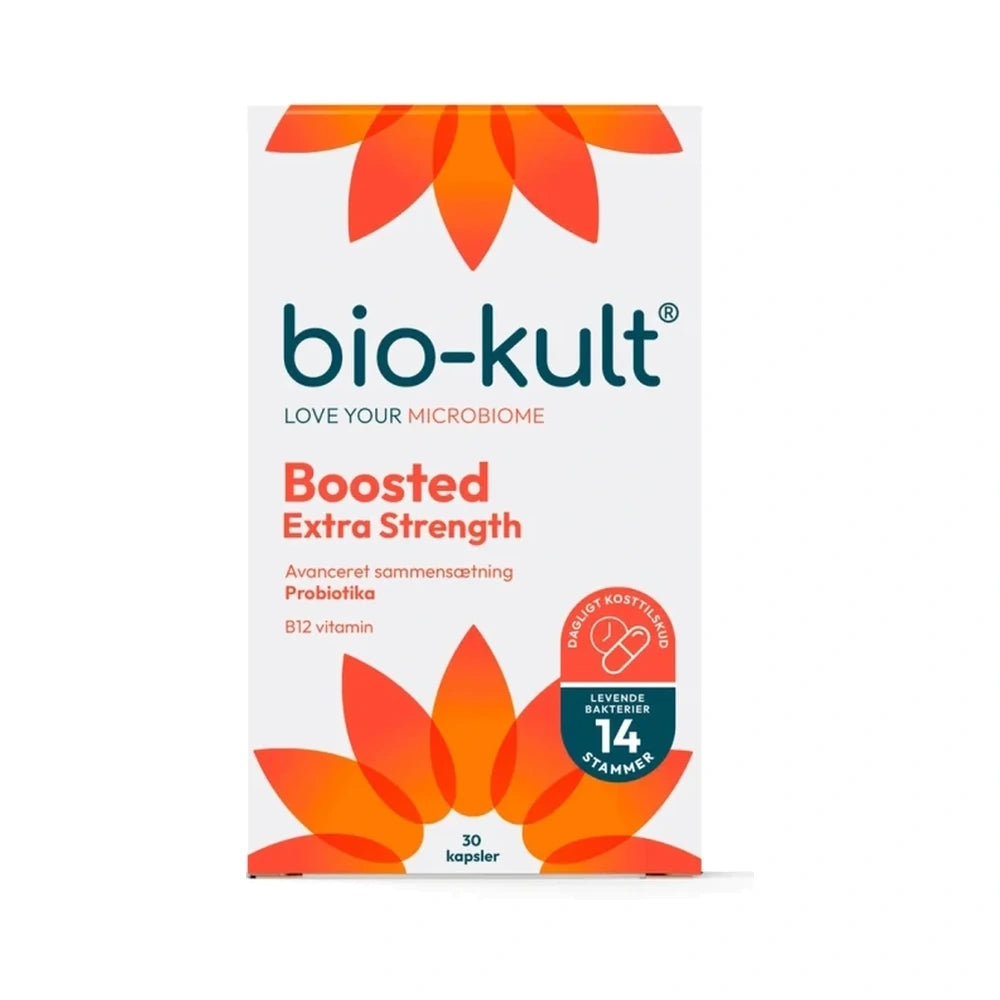 Pakning med Bio-Kult Boosted Extra Strength mælkesyrebakterier, 30 stk.