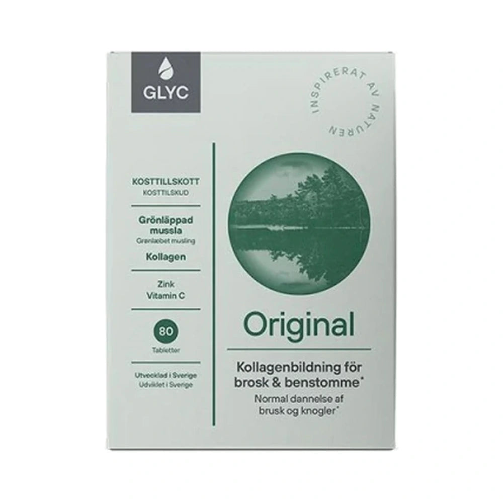 Pakning med Glyc Original kosttilskud, 80 tabletter