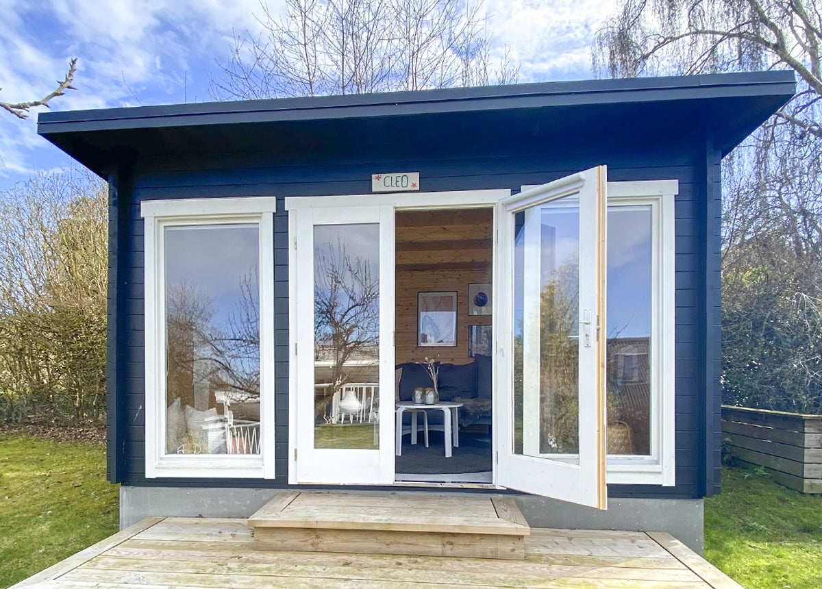 Elegant og moderne havehus Cleo på 12 m², dansk design fra Sølund Huse