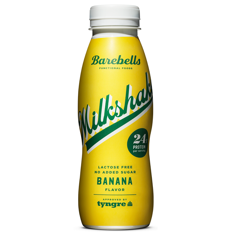 Barebells Milkshake Banan cremet proteindrik, 330 ml