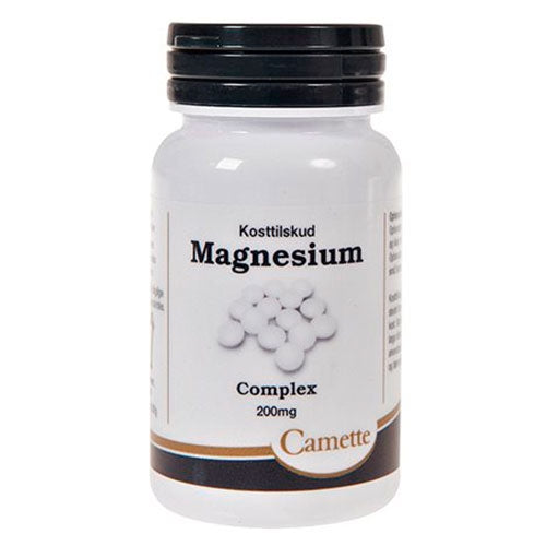 Pakning med Camette Magnesium Complex 200 mg kosttilskud, 90 tabletter
