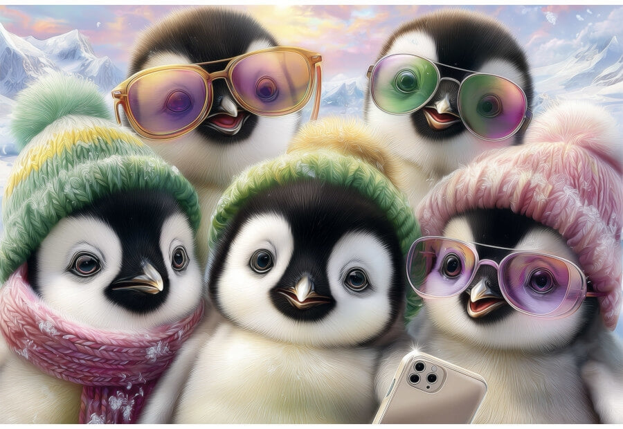 Schmidt puslespil Penguin Posse med 150 brikker