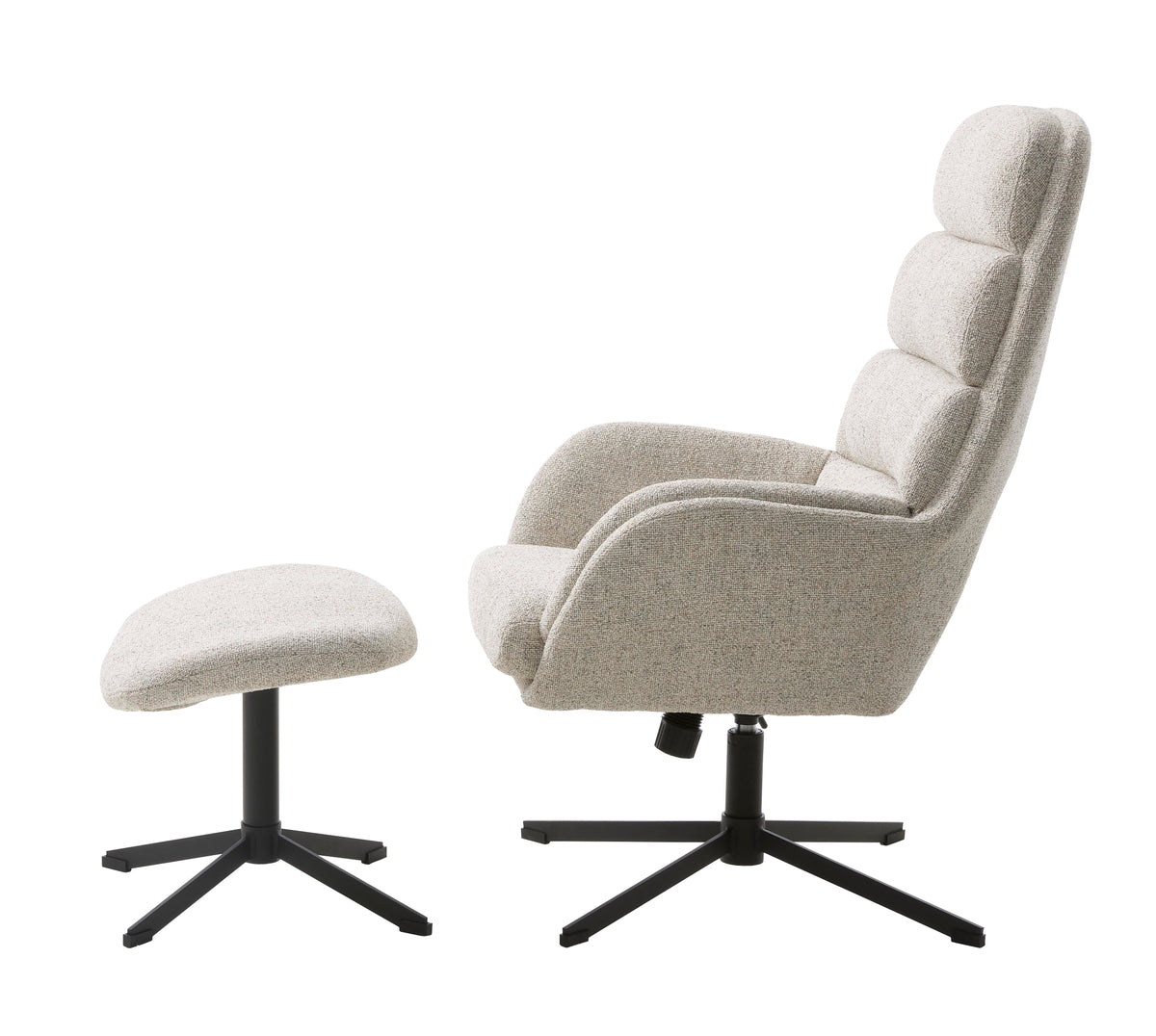 Se Sifton Lænestol med Fodskammel, Offwhite Melange, 69x76,5x107 cm ❤ Kæmpe udvalg i Unique furniture - Køb online på udsalg og tilbud lige nu ❤ Lav fragtpris og hurtig levering - Varenummer: Bolig&Haven-53109298790730 og barcode / Ean: 5704745191904 på lager - Udsalg på Spar helt op til 79% - Kæmpe udsalg på over 739 brands