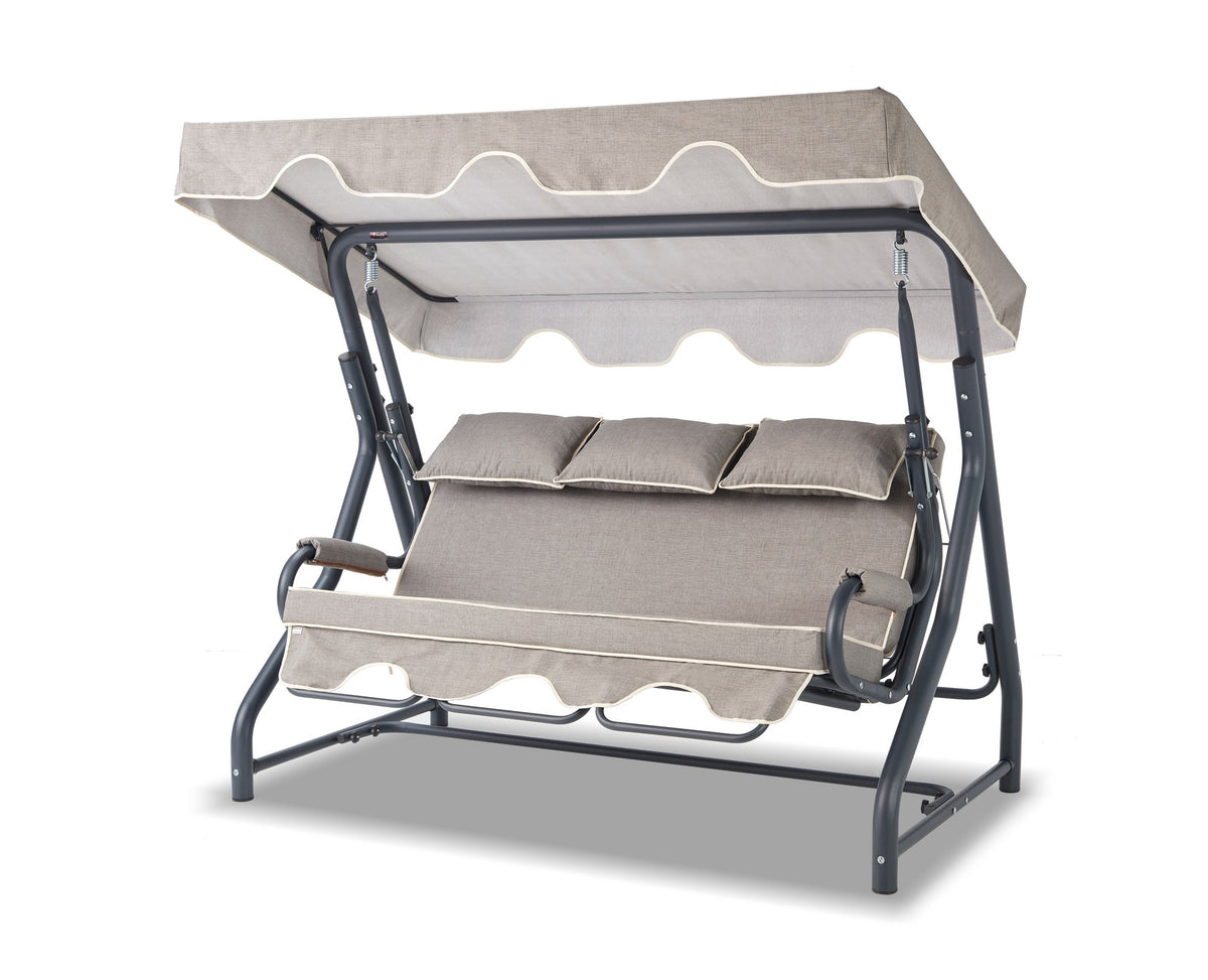 Se NORDVÄRK Salvia udendørs triple hængesofa - grå polyester stof og antracitgrå metal ❤ Kæmpe udvalg i - Køb online på udsalg og tilbud lige nu ❤ Meget billig fragt og hurtig levering - Varenummer: Boboonline-118644 og barcode / Ean: 8683743796984 på lager - Udsalg på Udendørs møbler,Udendørs hængesofaer,
Udendørs møbler,
Terrasse og have,
Alle udendørs møbler,
Maj deals Store besparelser – op til 67% - Shop over 2.281 kendte brands på udsalg