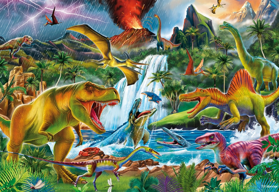 Schmidt puslespil Fascinating Prehistoric Giants med 200 brikker