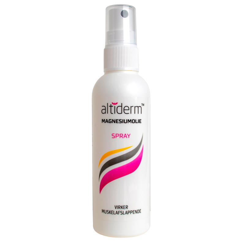 Sprayflaske med Altiderm MG 12 Optima magnesiumolie, 100 ml