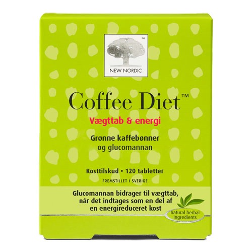 Æske med New Nordic Coffee Diet kosttilskud, 120 tabletter