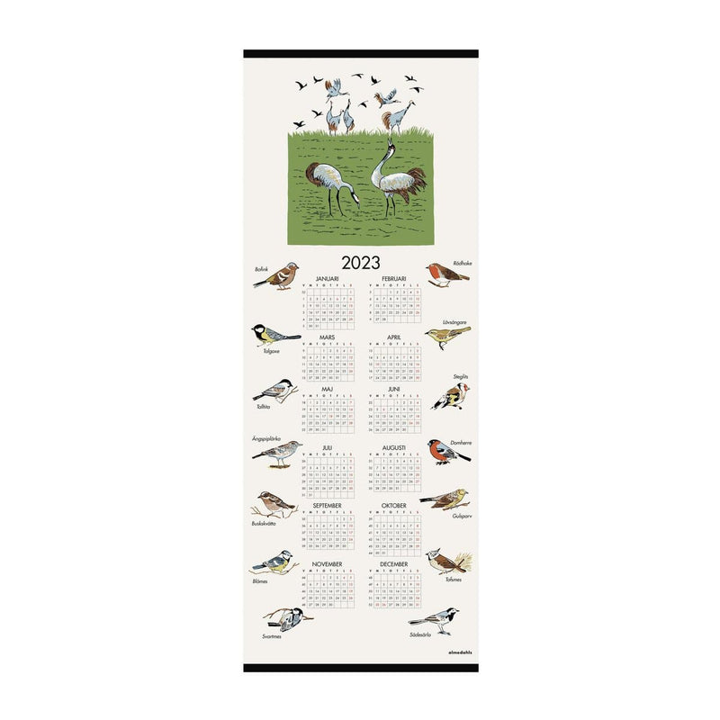 Se Almedahls Svenske fugle kalender 2023 35x90 cm ✔ Kæmpe udvalg i Almedahls ✔ Hurtig levering: 1 - 2 Hverdage samt billig fragt - Varenummer: KTT-571170-01 og barcode / Ean: &