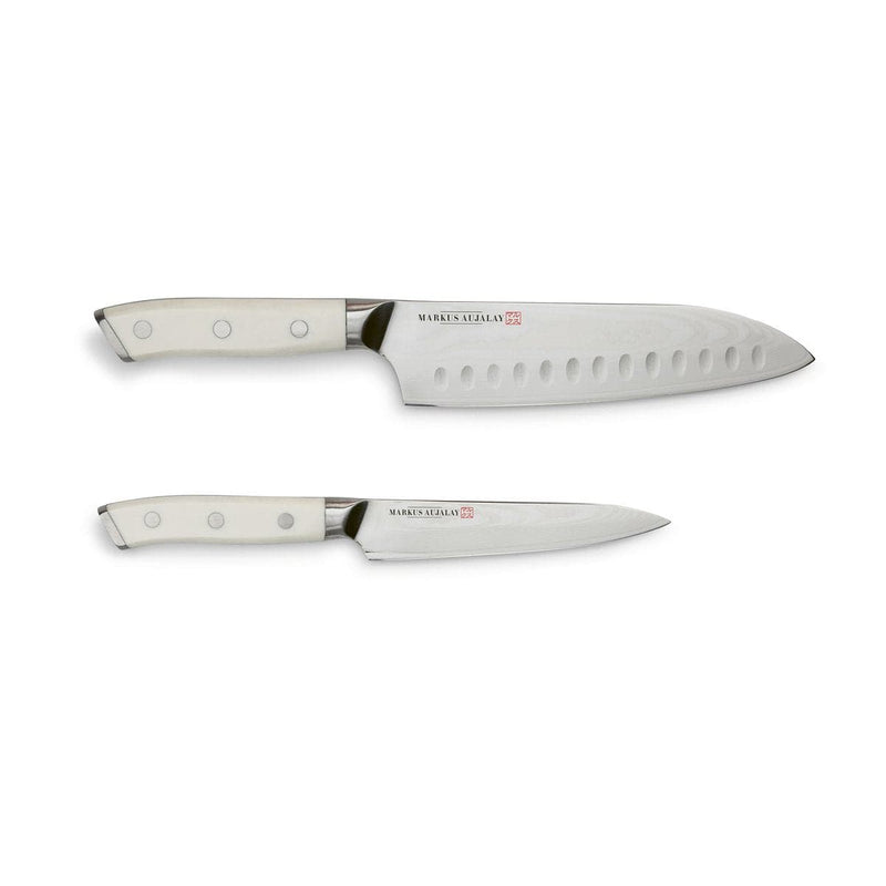 Se Markus Aujalay Markus Damaskus japansk knivsæt Japansk kokkekniv og urtekniv ✔ Kæmpe udvalg i Markus Aujalay ✔ Hurtig levering: 1 - 2 Hverdage samt billig fragt - Varenummer: KTT-572362-01 og barcode / Ean: &