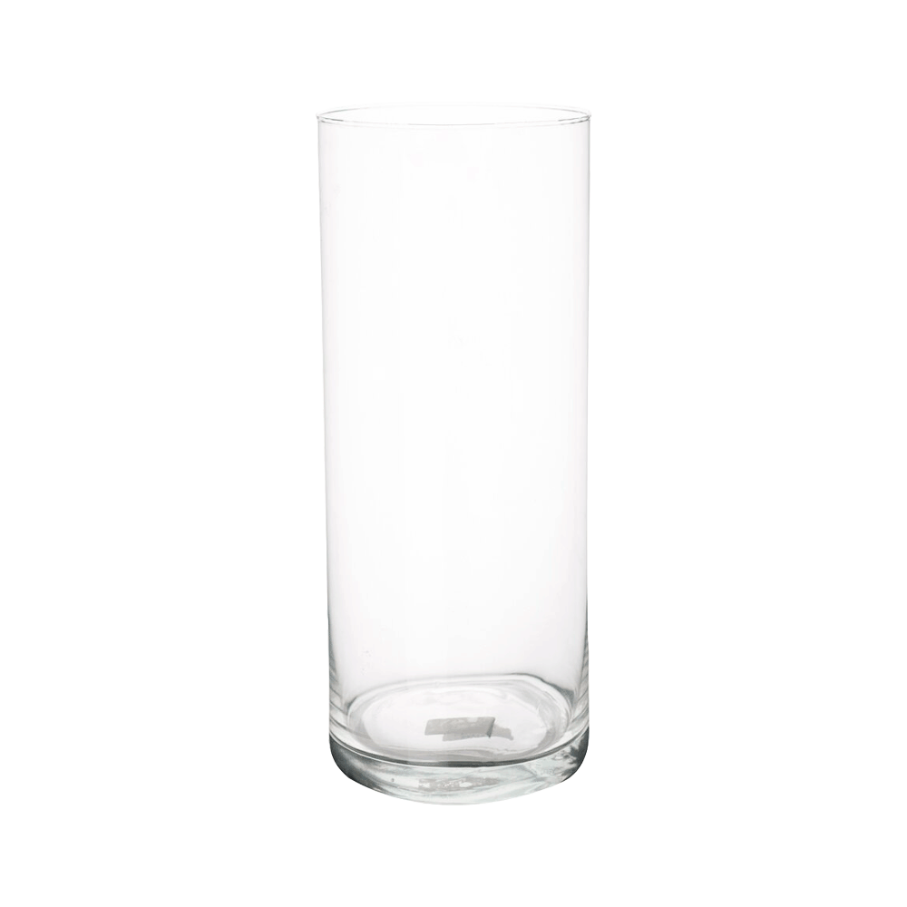 Klar og minimalistisk Cylinder glasvase i størrelsen 30 cm fra Edelweiss
