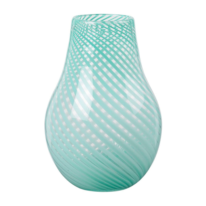 Se Broste Copenhagen Ada Cross Stripe vase 22,5 cm Light turquoise ✔ Kæmpe udvalg i Broste Copenhagen ✔ Hurtig levering: 1 - 2 Hverdage samt billig fragt - Varenummer: KTT-572972-01 og barcode / Ean: &