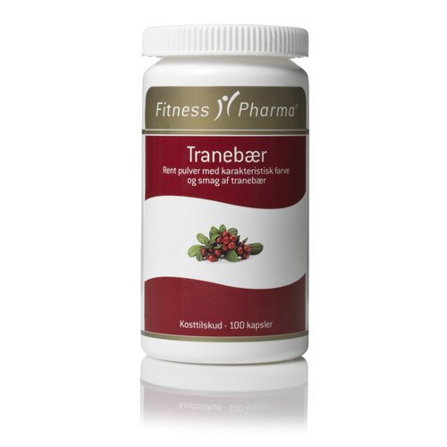 Fitness Pharma Tranebærkapsler, pakke med 100 kapsler