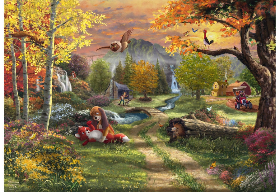 Schmidt puslespil Disney The Fox & The Hound med 1000 brikker