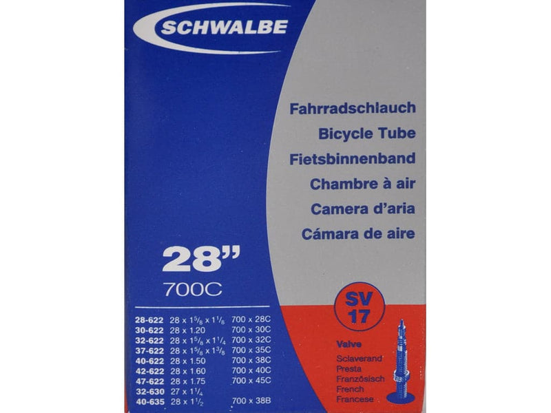 Se Schwalbe slange 700x28-45c med Racer ventil SV17 ✔ Kæmpe udvalg i Schwalbe ✔ Meget billig fragt og hurtig levering: 1 - 2 hverdage - Varenummer: CKP-4026495098564 og barcode / Ean: &