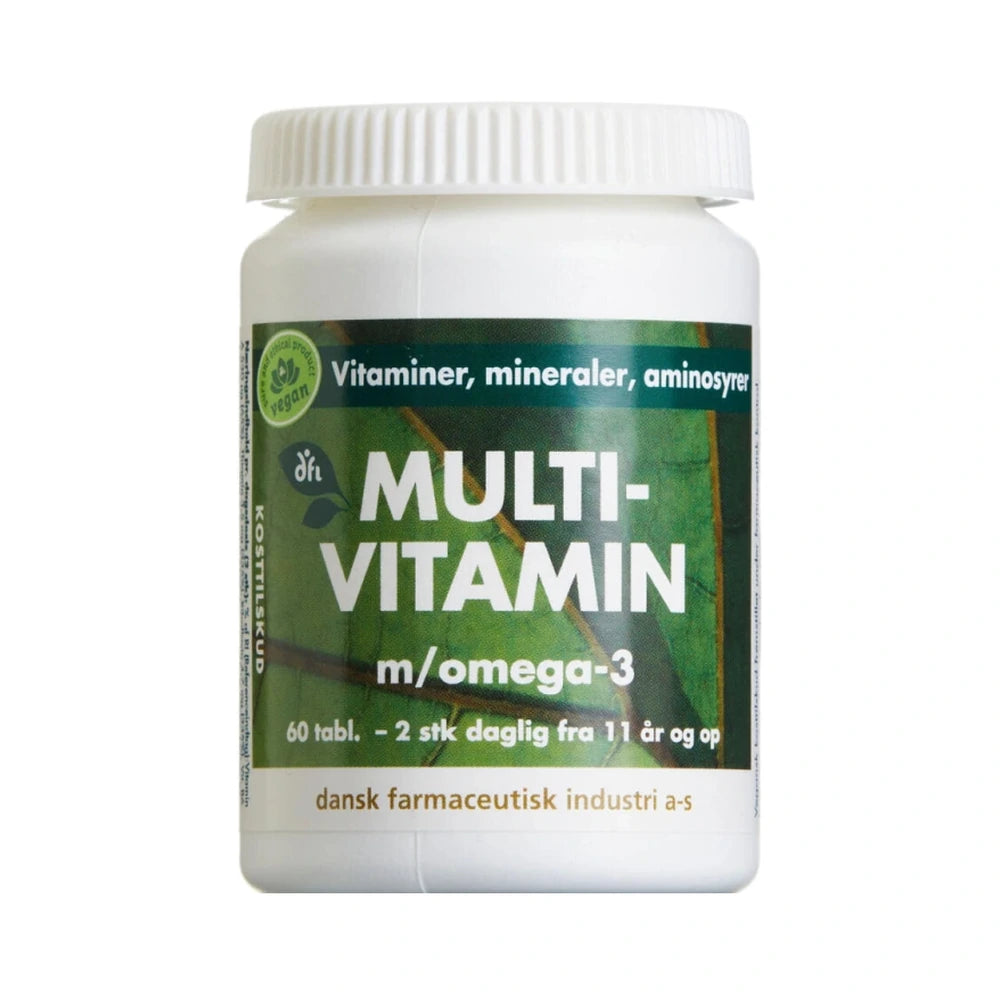 Pakning med Grønne Vitaminer vegansk multivitamin, 60 stk