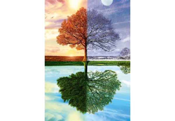 Schmidt puslespil The Seasons Tree med 500 brikker