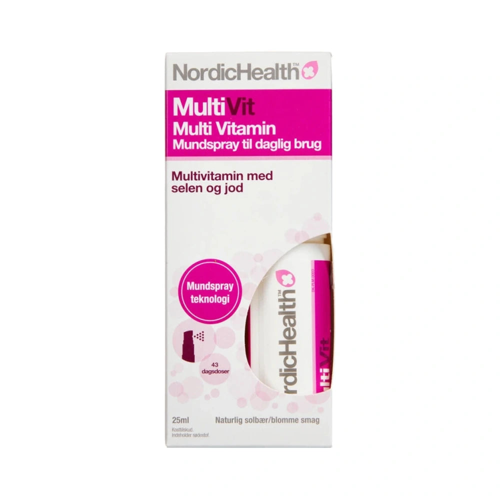 NordicHealth MultiVit multivitamin oral spray, 25 ml