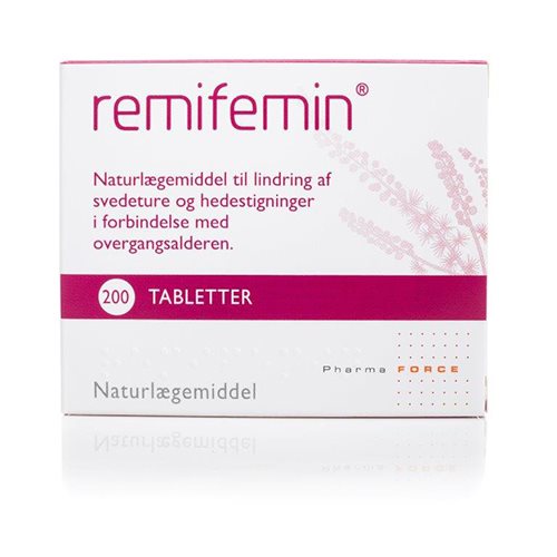 Pakning med Pharmaforce Remifemin naturlægemiddel, 200 tabletter